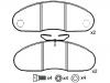 Brake Pad Set:631 420 02 20